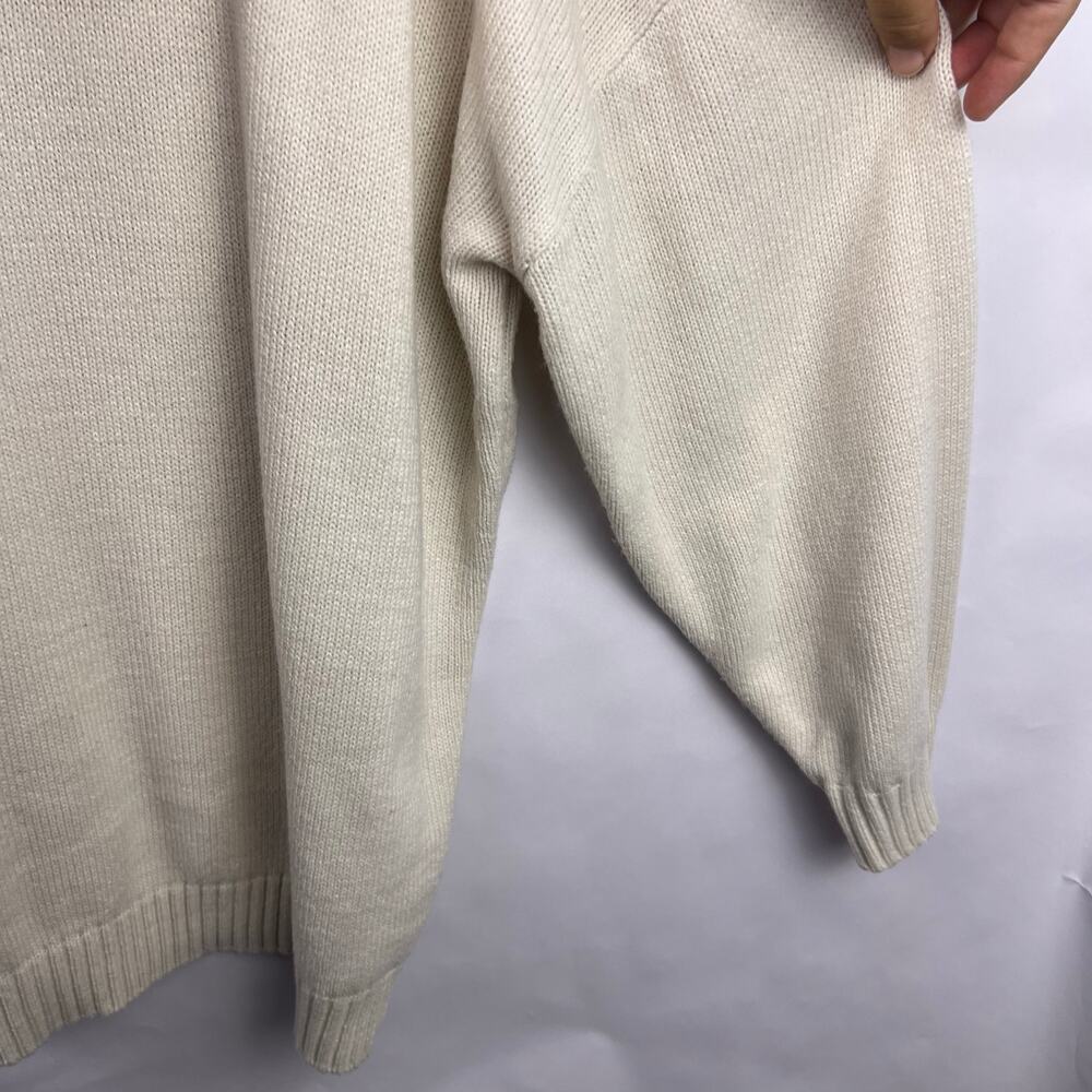 Saltwater Luxe Sun Sand Surf Sweater, Cream, 100% Acrylic Beach Coastal Pullover - Picture 12 of 14